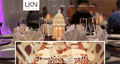 Desktop Screenshot of lknweddings.com